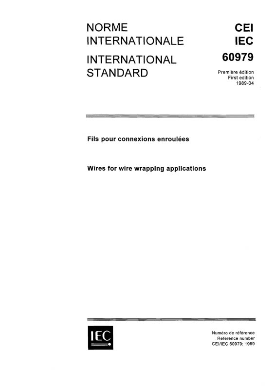 Cover IEC 60979:1989